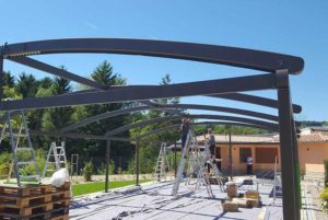 Montage Sonnendach